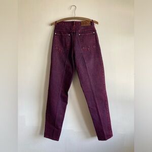 VINTAGE L.A. Blues Women's Western Deep Pink Purple Straight Leg Jeans